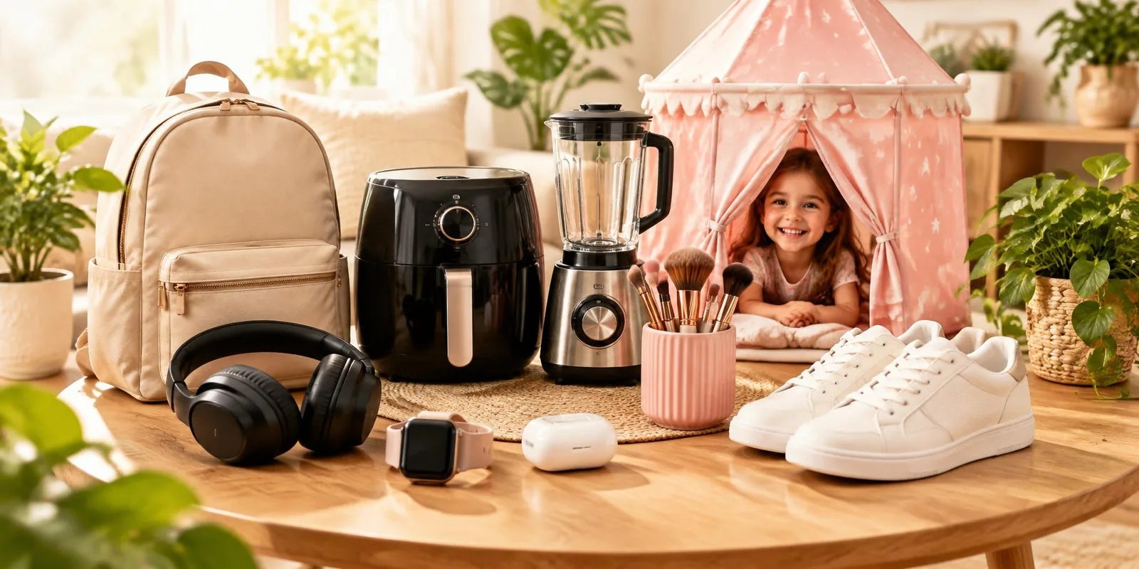 Illustrative selection of everyday products